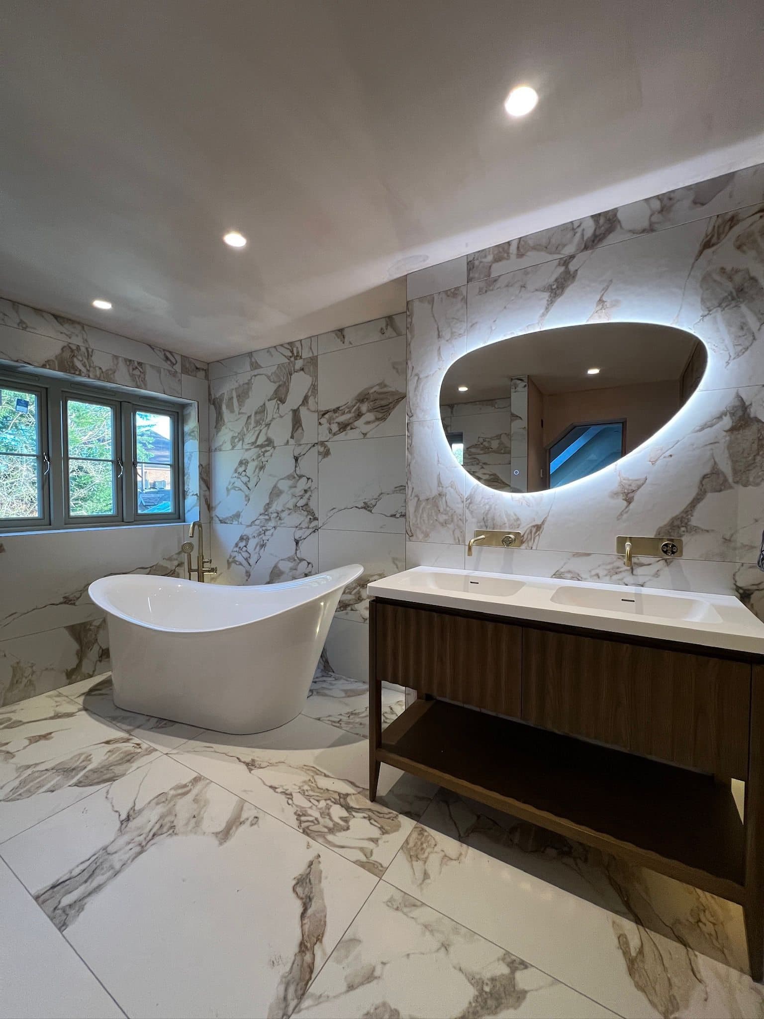 Luxury bathroom installation by Cotswold Heating